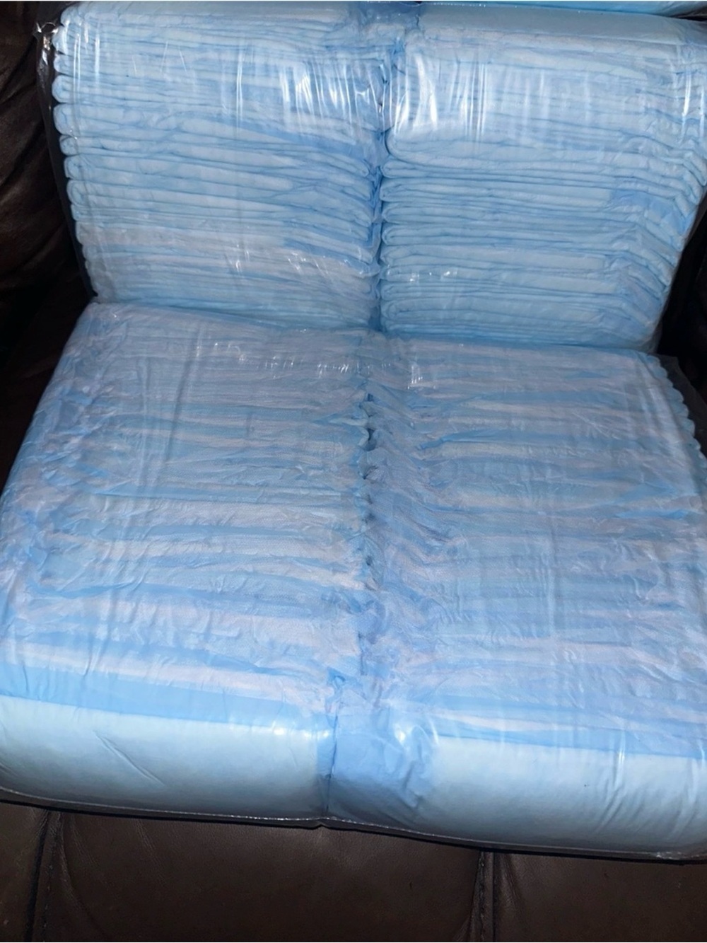 Blue Disposable Bed Underpads - Pack of Absorbent Liners